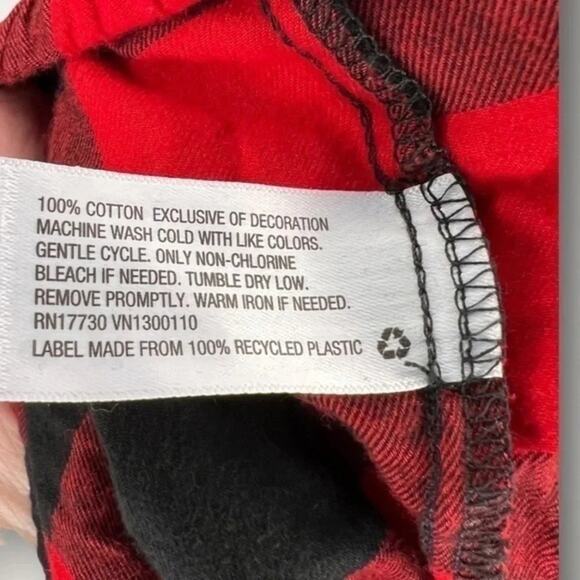 NEW Wondershop Women’s / Unisex -1X Buffalo Check Pajama Set Top & Bottom NWT - Picture 5 of 6